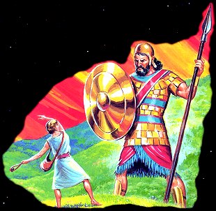 David and Goliath art David and Goliath art